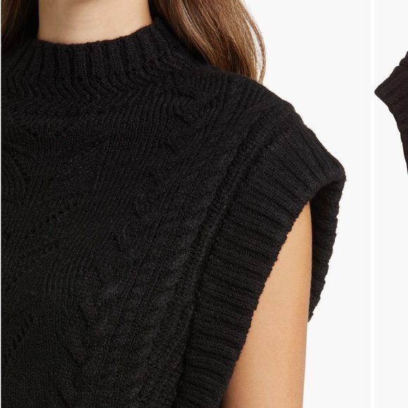 Mock neck sweater vest - Picture 6 of 6